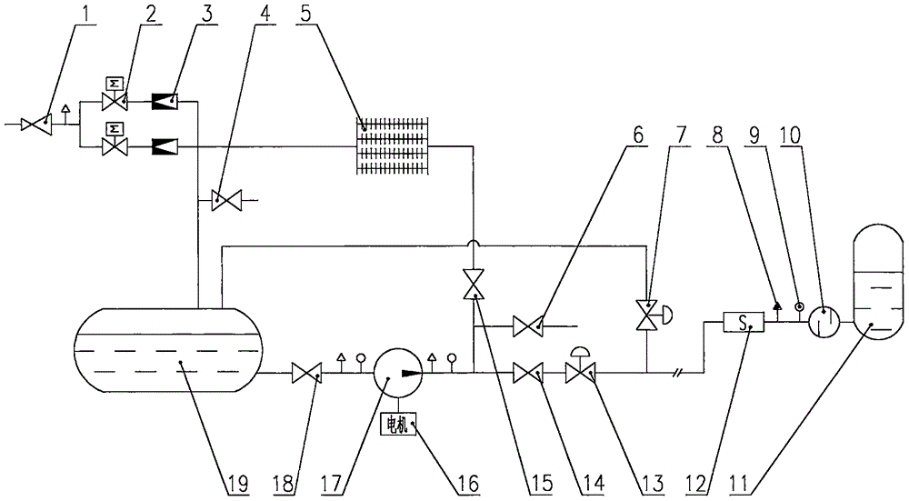 Cryogenic fluid variable-working-condition pumping pressure type conveying system