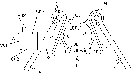 Safety clamp for infusion needle