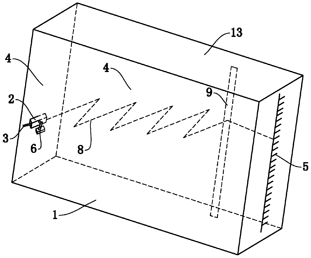 A laser optical lever measuring device