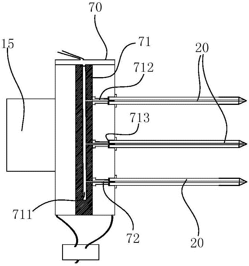 Coal mine rock tunnel three-axis slotting punching rock breaker