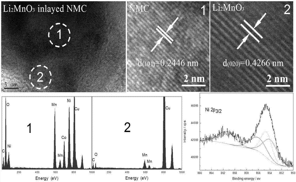 In-situ synthesis method of fast ion conductor inlaid lithium ion battery cathode material