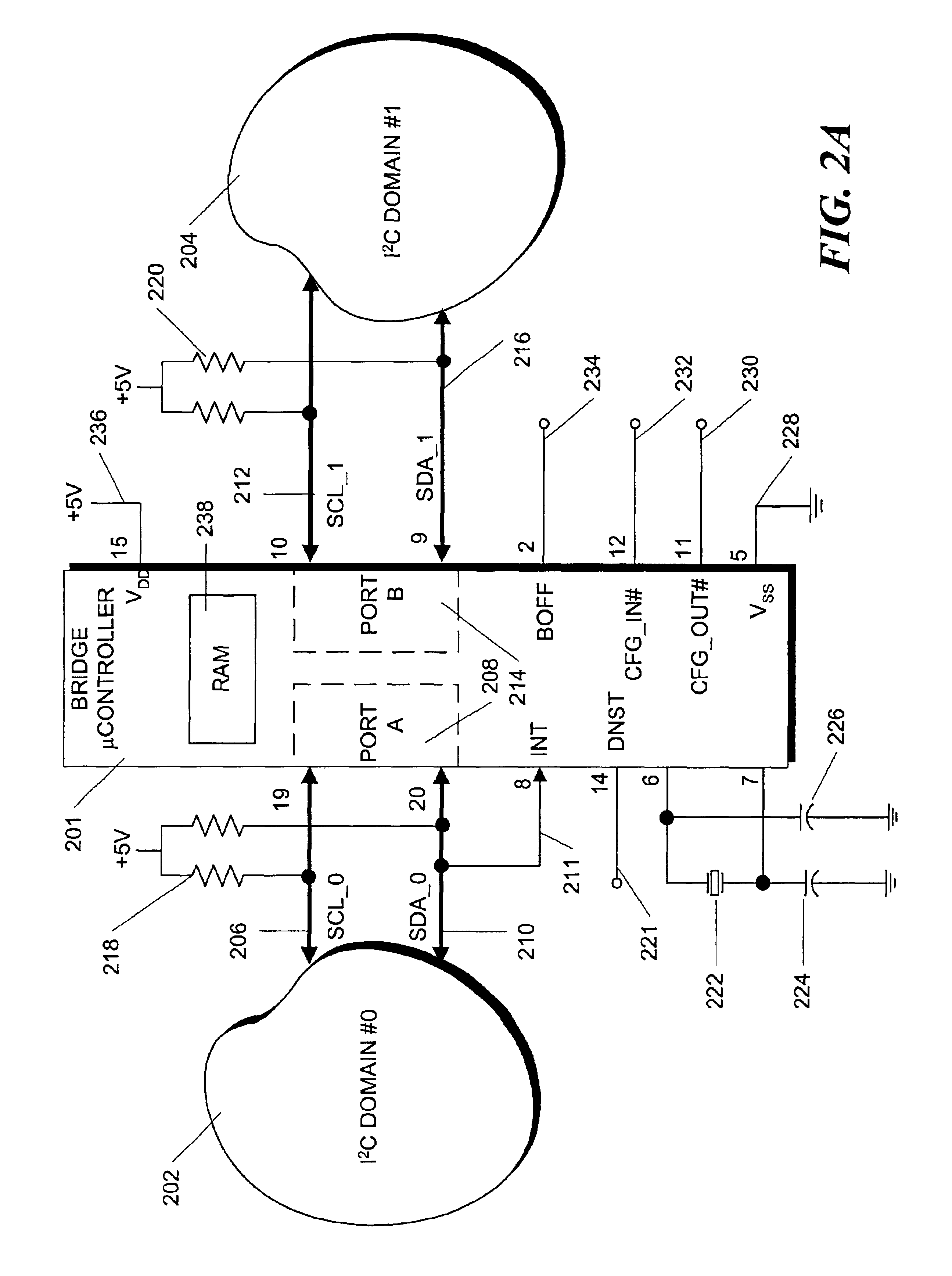 Method and apparatus for interconnecting wired-AND buses