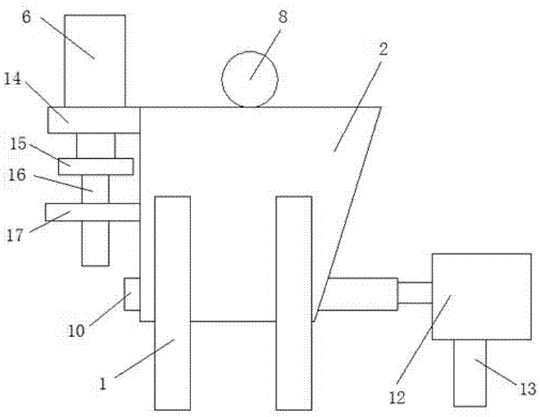 Pulp grain quantitative charging device for ice cream production