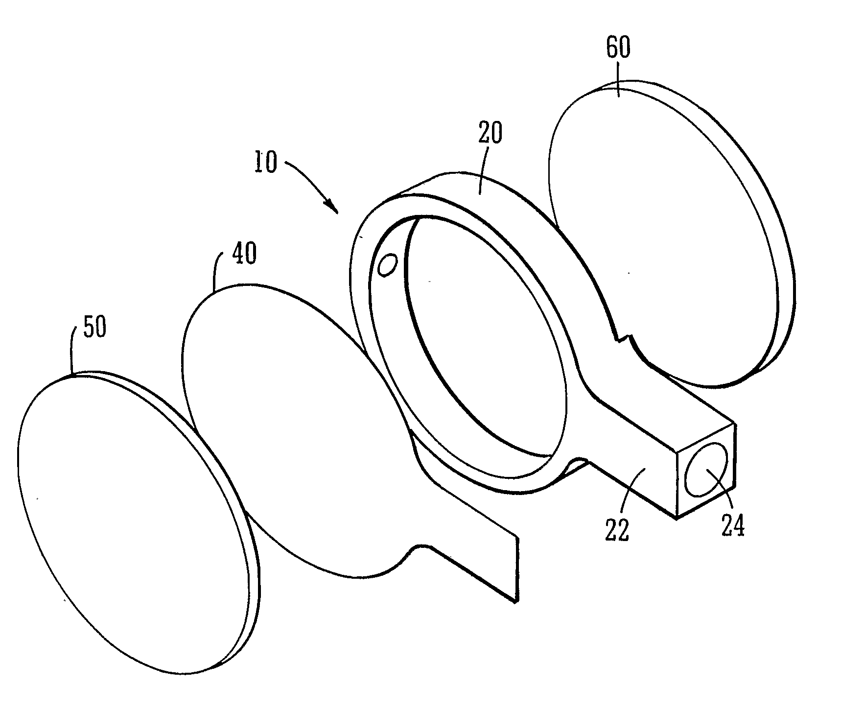 Variable focus lens and spectacles