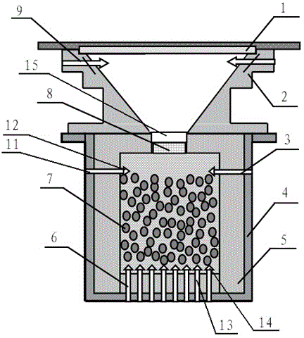 Suspended particle-system solar thermochemical reactor having function of preventing particle from blocking and adhering to optical window