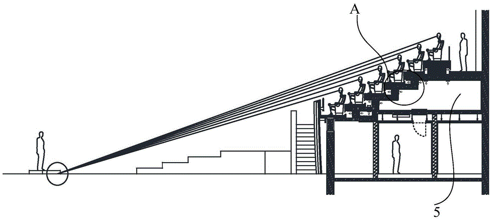 An air supply structure and construction method for a stand air conditioner