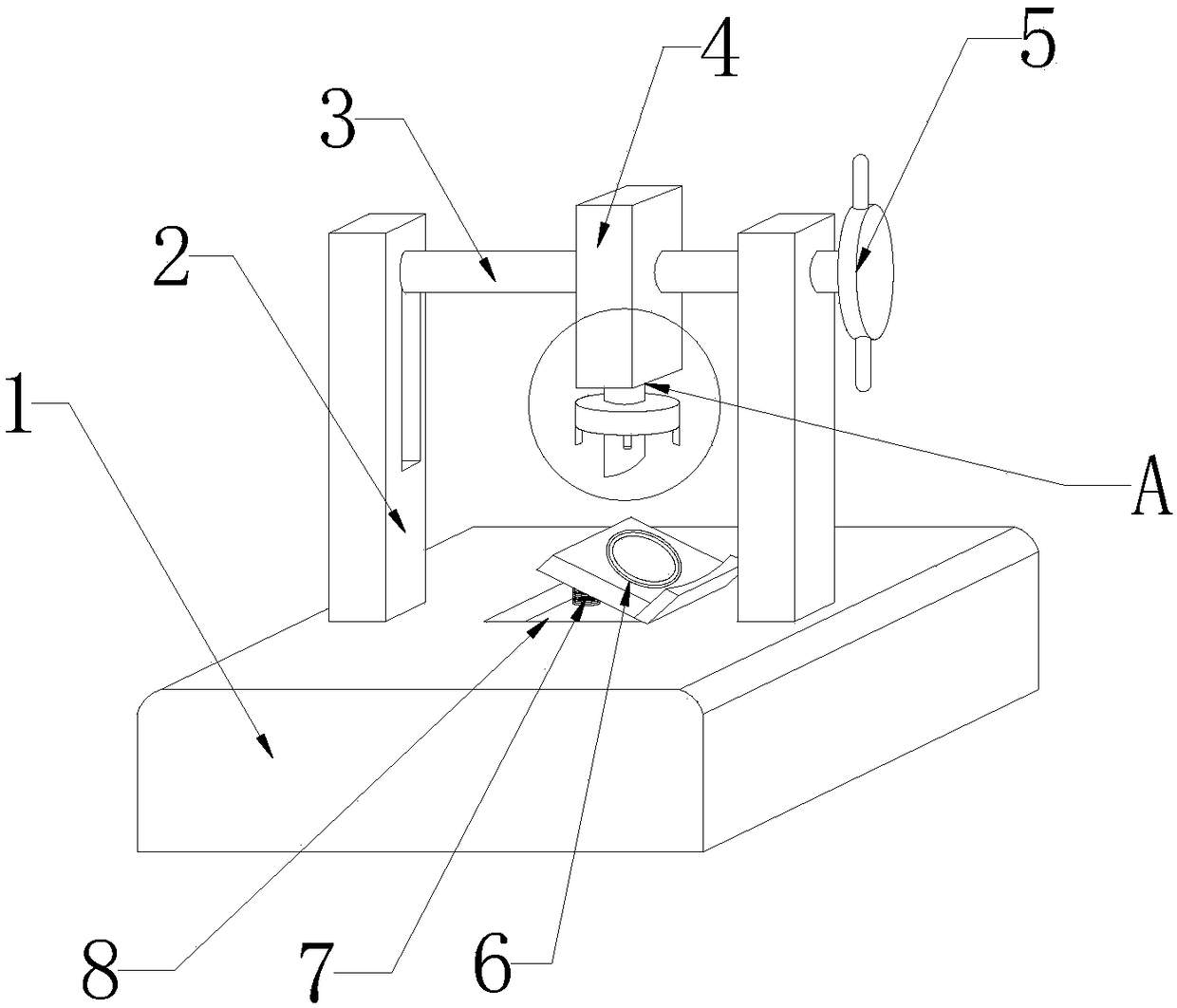 Bearing processing equipment with oiling function