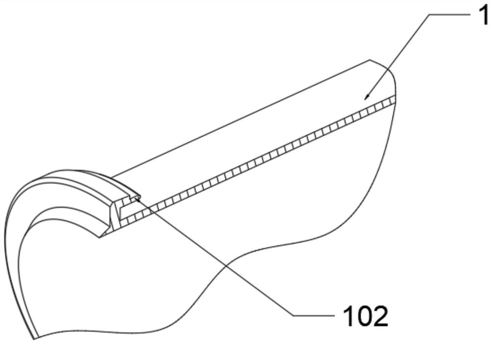 A multi-layer plastic pipe structure with wear resistance and high service life