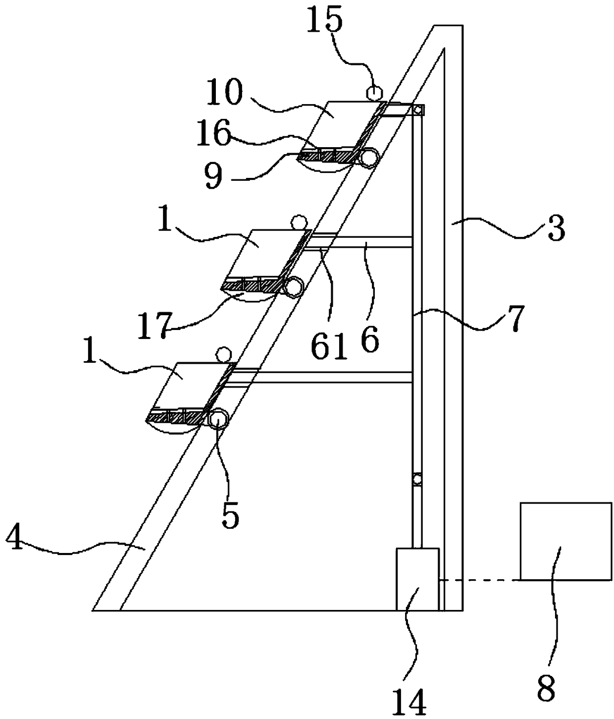 Strawberry elevated cultivation device