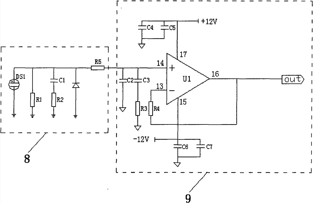 Overvoltage online monitoring device based on dual time base sampling technology