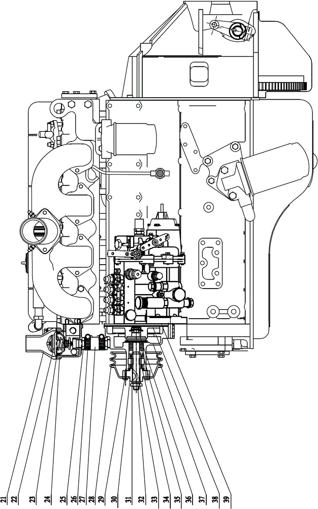 Enhanced multi-cylinder diesel engine water cooling system structure