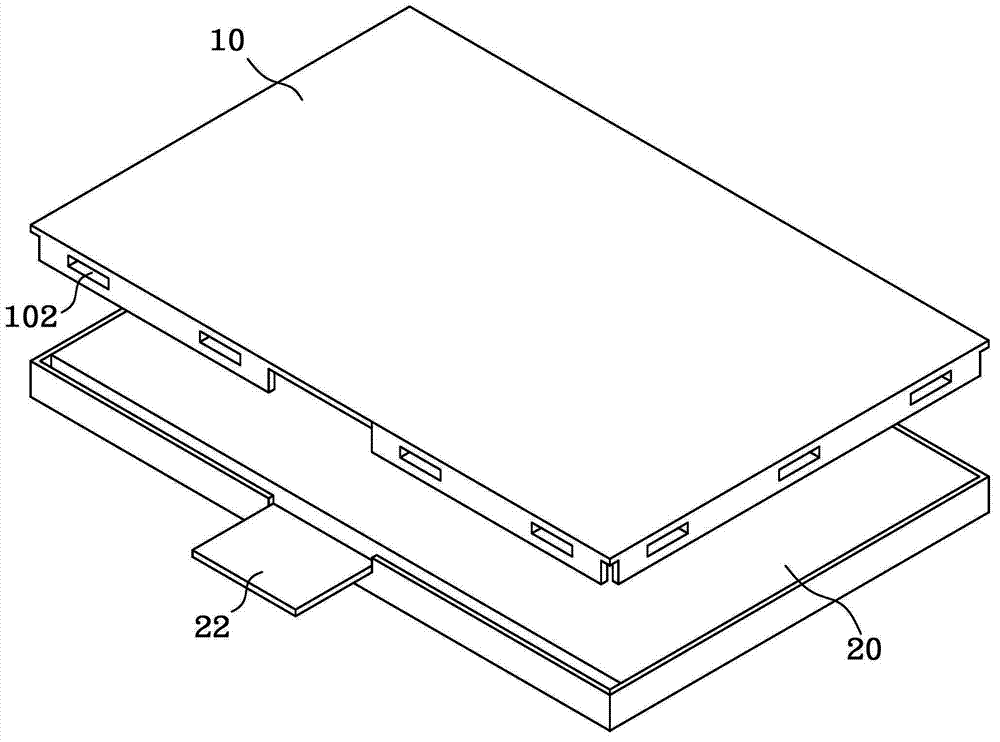 Iron casing structure for liquid crystal module