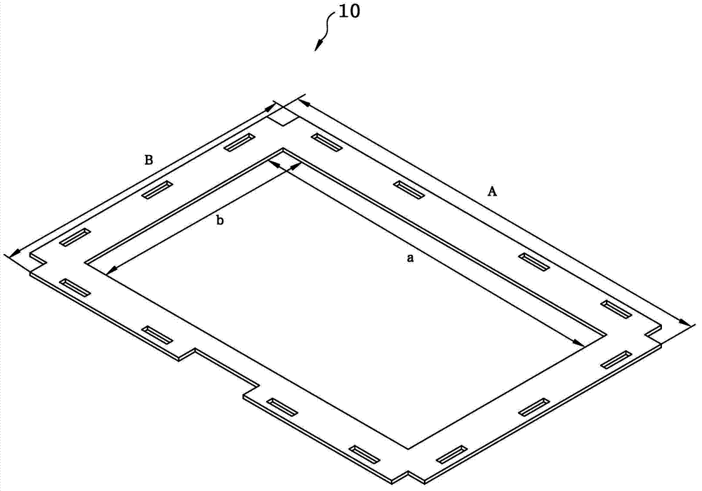 Iron casing structure for liquid crystal module