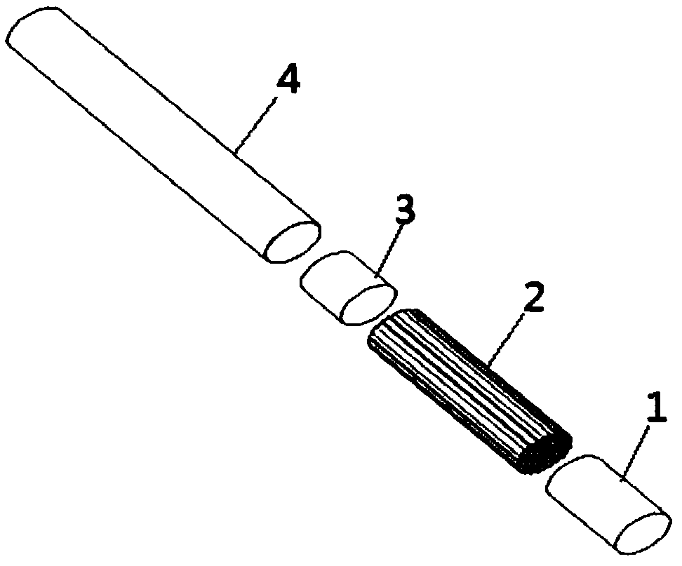 Cooling filter rod and cigarette