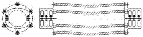 A new type of combined connection fittings for jumper pipes of pipe busbars