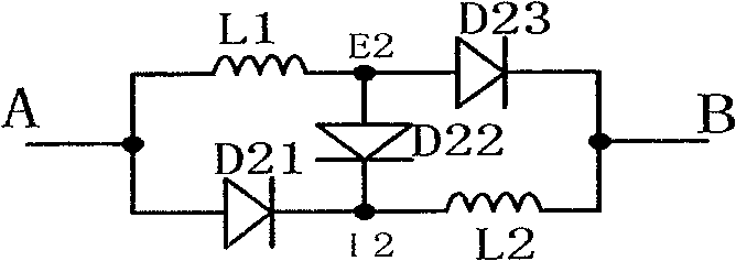 Magnetism integration DC/DC conversion boosting type transmission ratio expander circuit