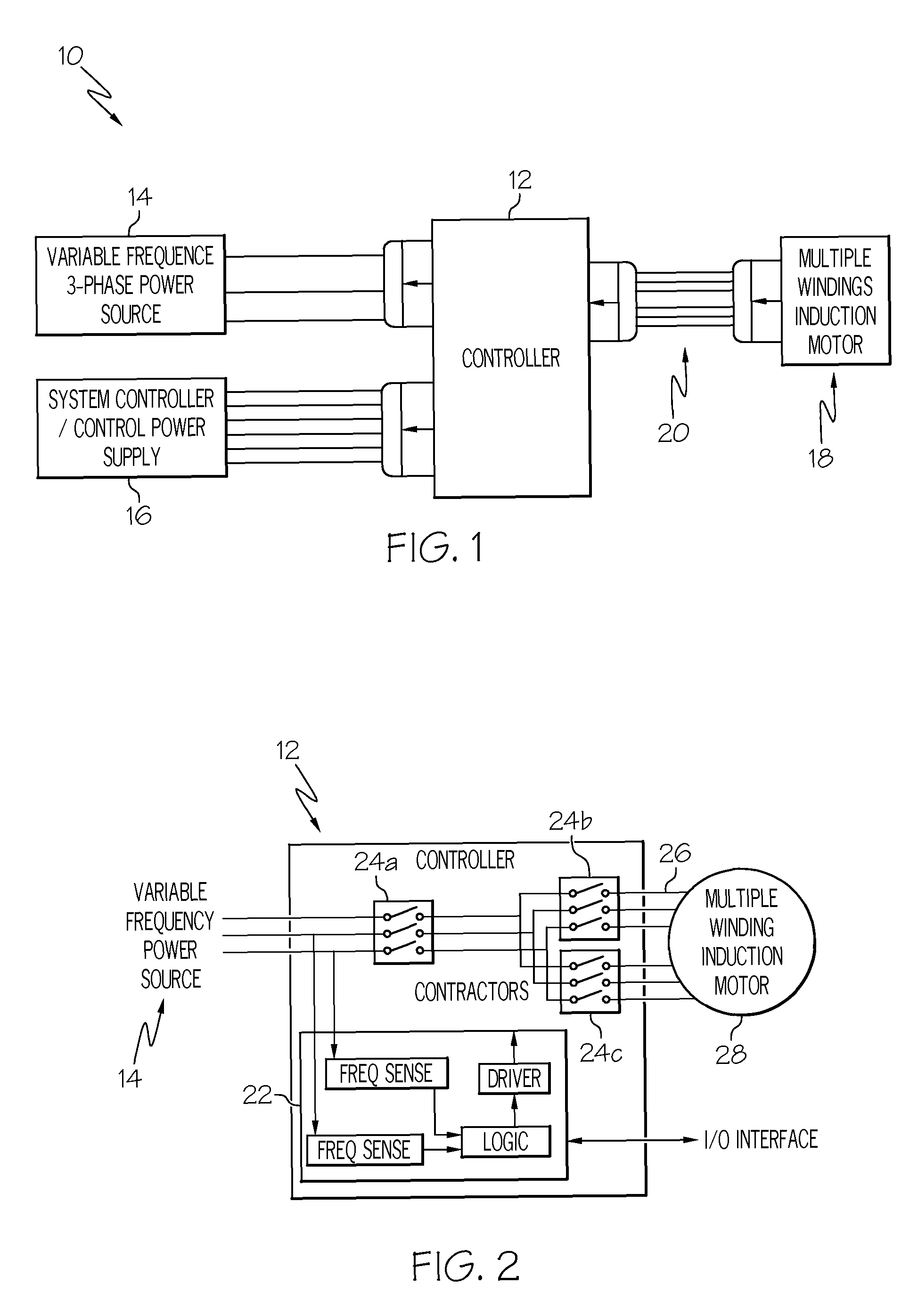 Variable frequency reduced speed variation electric drive