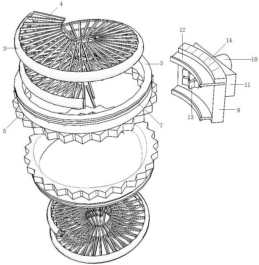 Self-rotating type insulator cleaning device