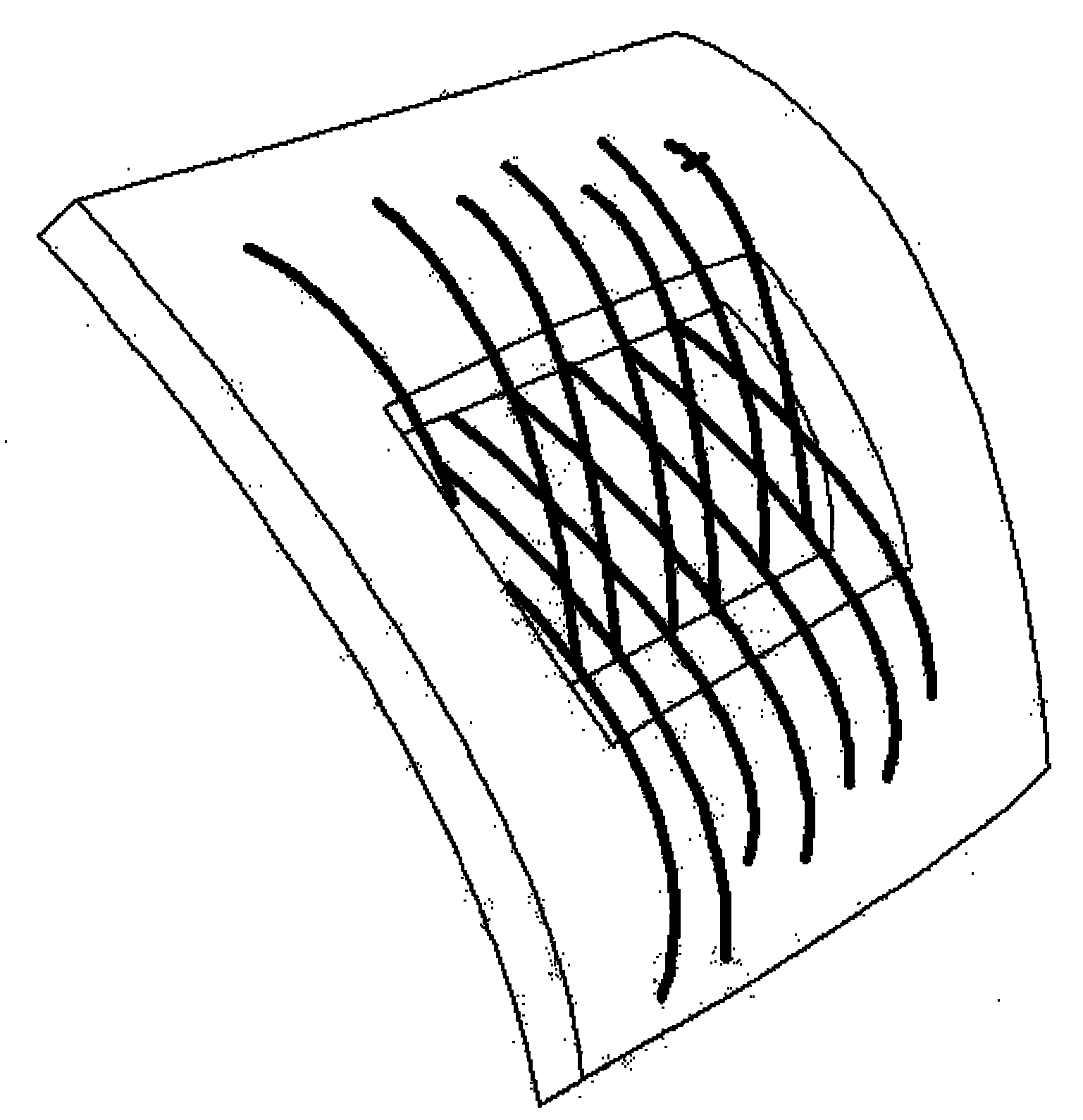 Method for stitching and repairing mechanical damage of radial tire
