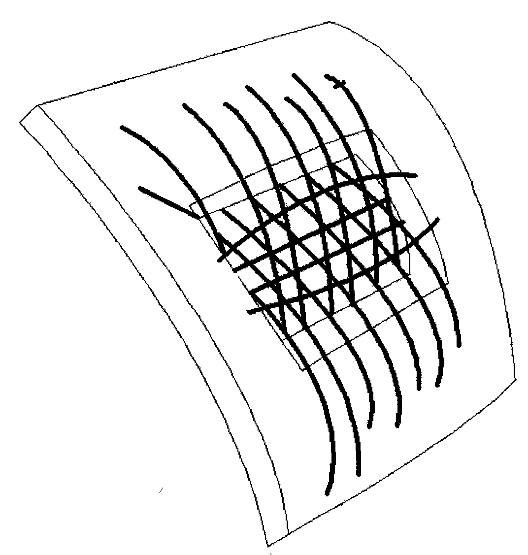 Method for stitching and repairing mechanical damage of radial tire