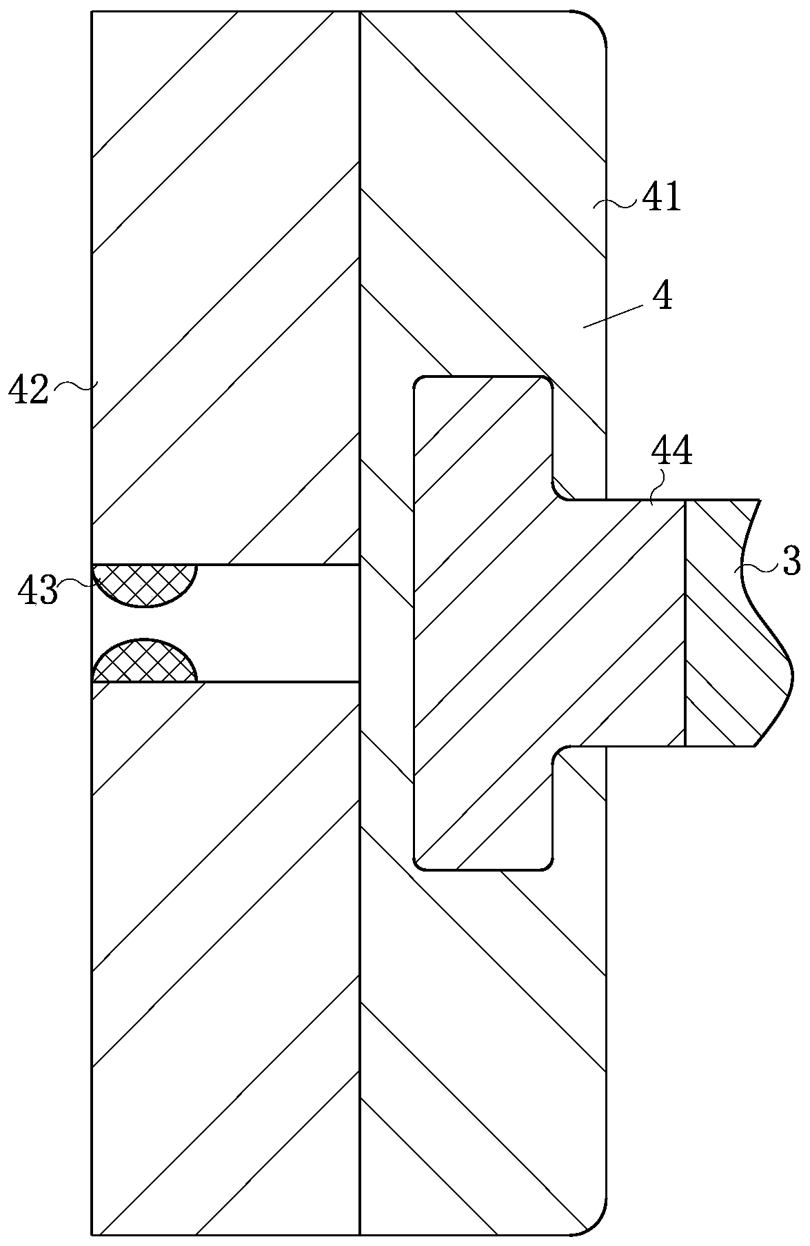 Gauze edge cutting device with positioning function