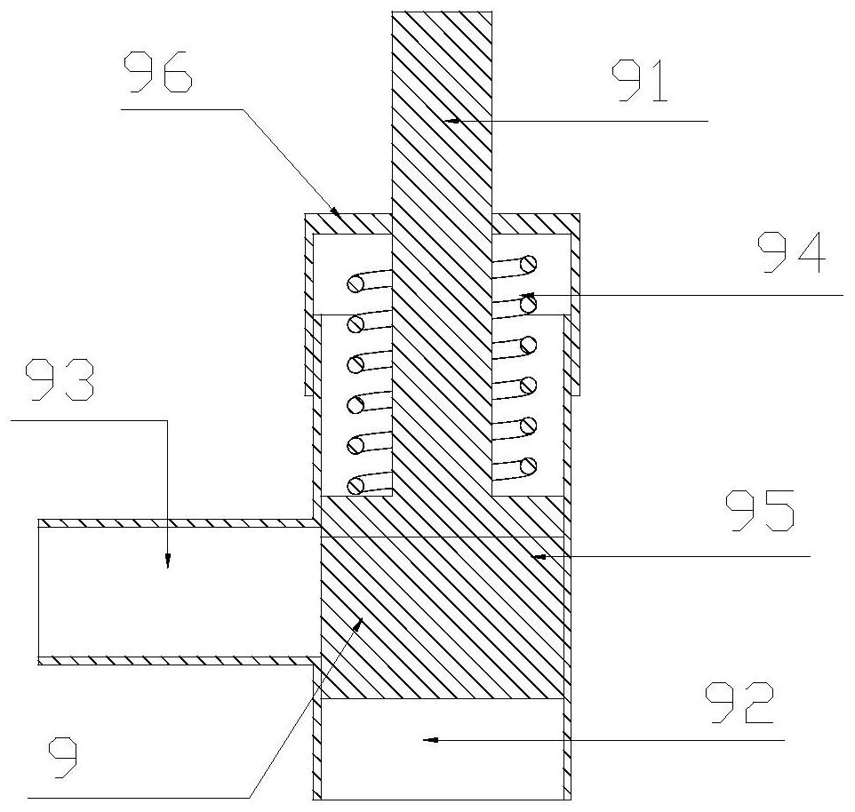 Filtering device for copper rod emulsion