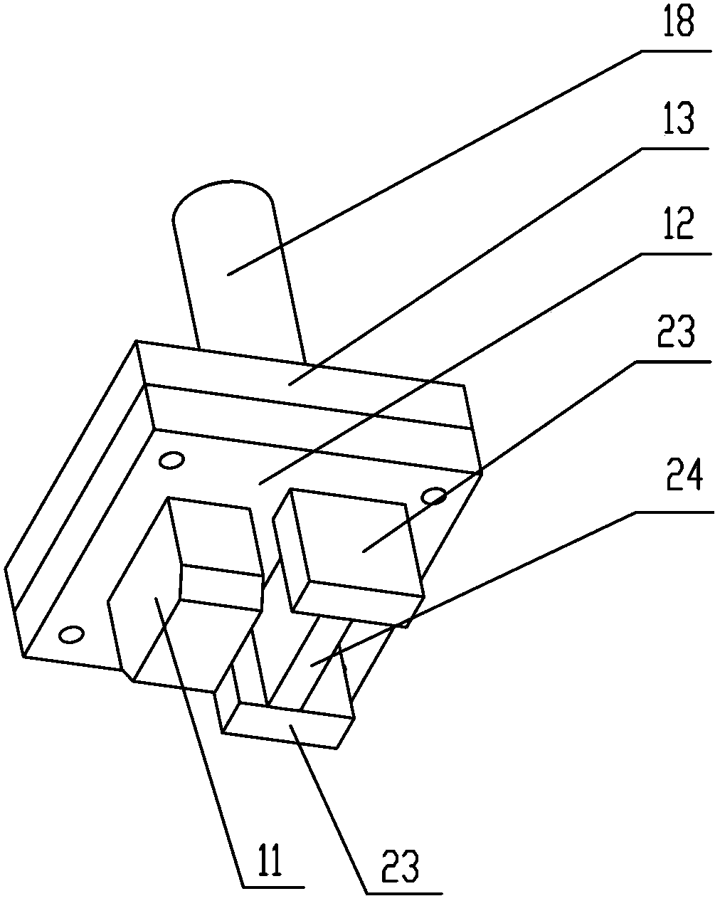 Semiautomatic reforming tool of casting piece