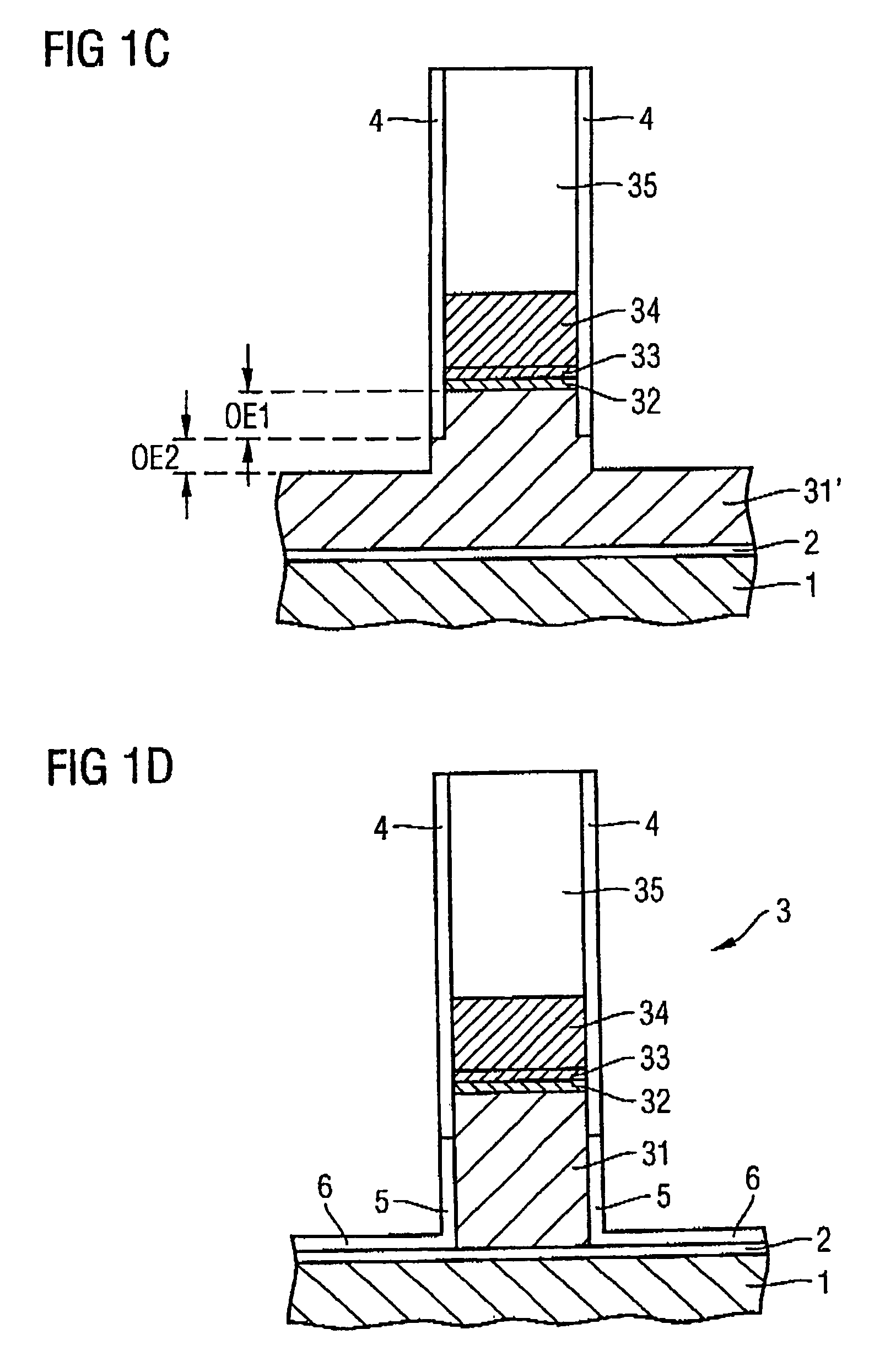 Multi-layer gate stack structure comprising a metal layer for a FET device, and method for fabricating the same