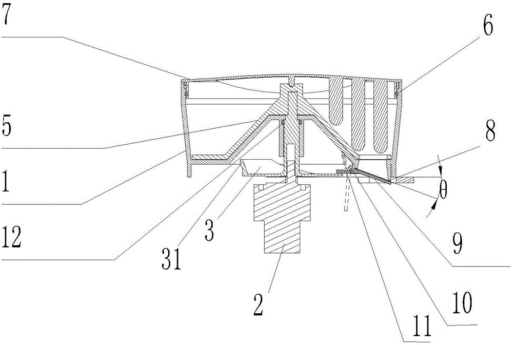 Quantitative distribution device capable of accurately distributing materials and food processor thereof