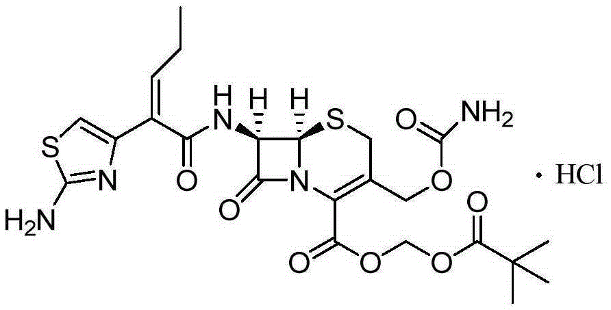 A kind of synthetic method of cefcapene hydrochloride