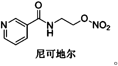 Method for preparing nicorandil tripolymer