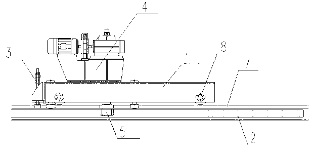 Transverse moving mechanism of cold sawing machine