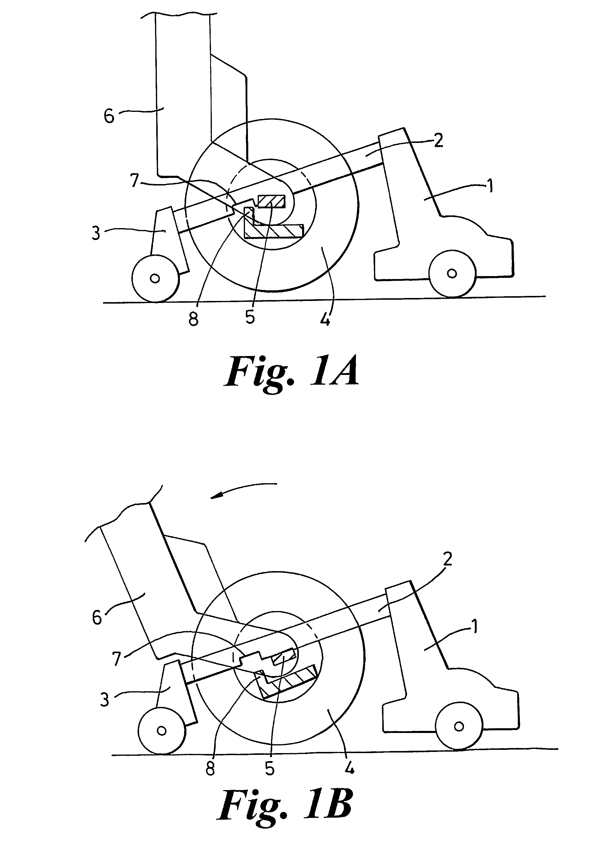 Vacuum cleaner with suction head with locking means of pivotal movement about axis of rotation