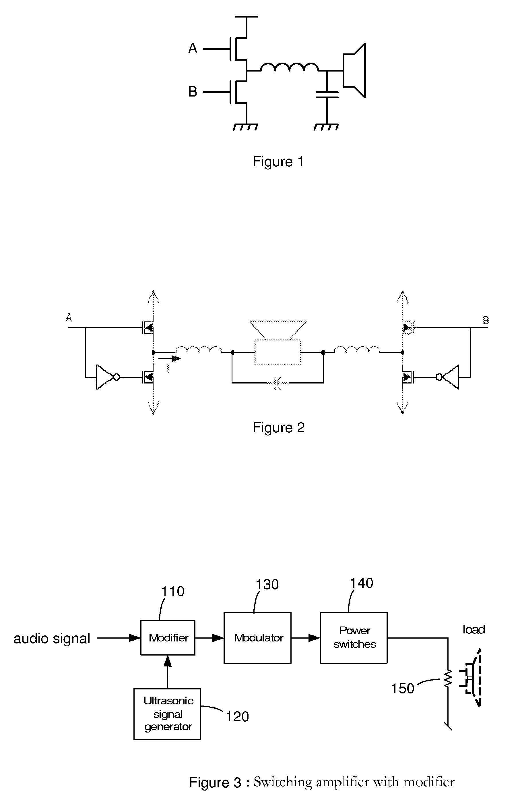 Systems and methods for improving performance in a digital amplifier by adding an ultrasonic signal to an input audio signal