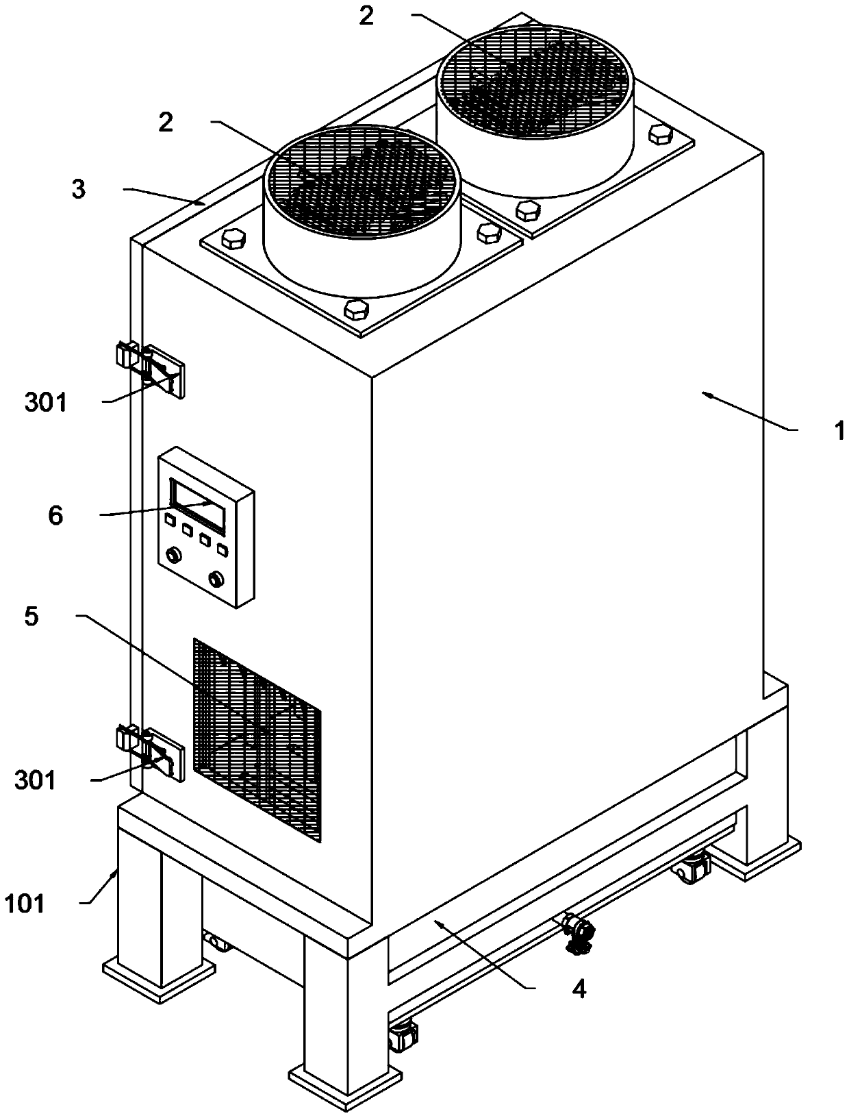 A drying cabinet for clinical medical equipment