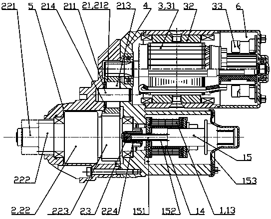 An assembly method of a starter motor with a built-in electromagnetic switch