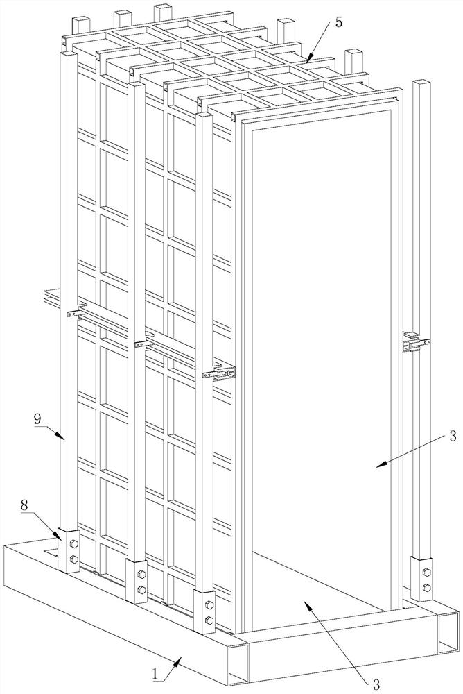 Whole bathroom connecting structure suitable for container house