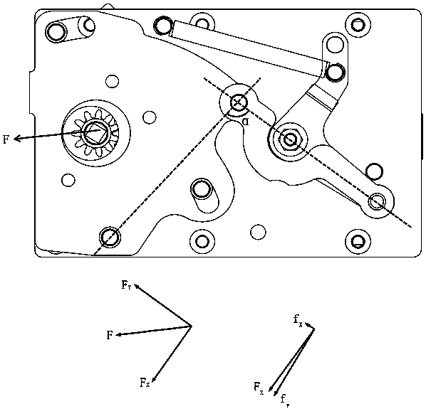 Stable electric door pump engaging and disengaging mechanism