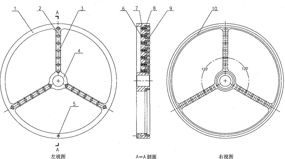 Electrode cylinder support structure for large-diameter capacitive liquid hydrogen density sensor