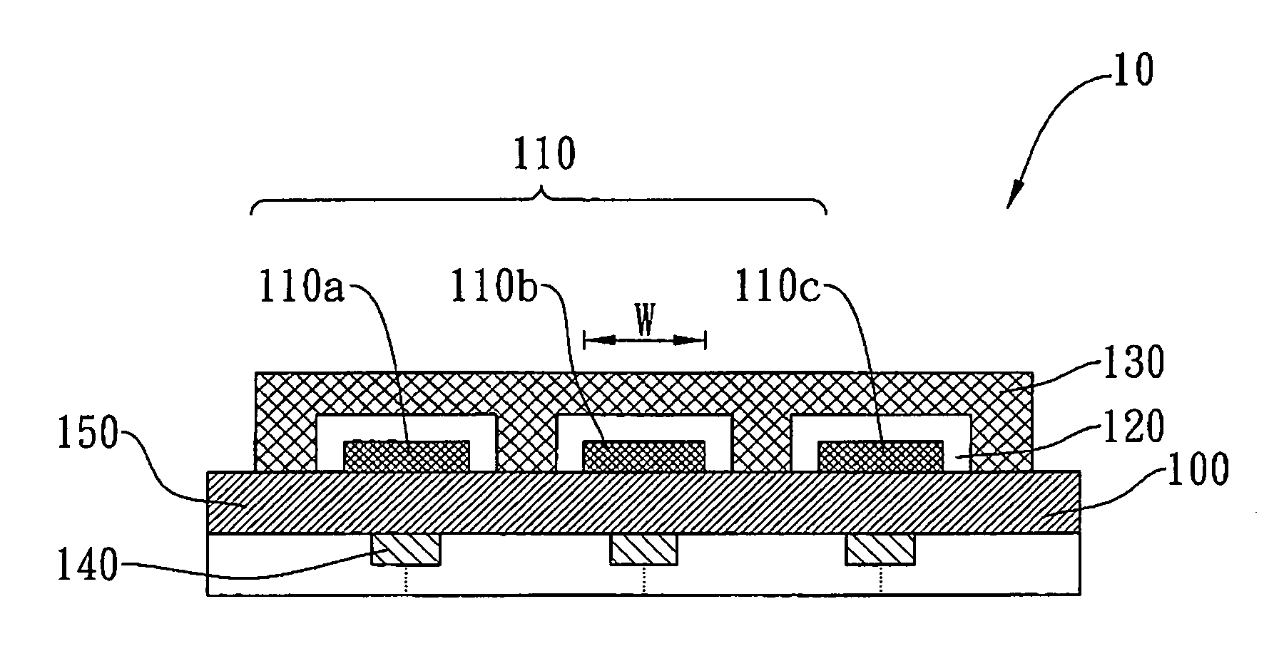 Sensory structure of capacitive touch panel and capacitive touch panel having the same