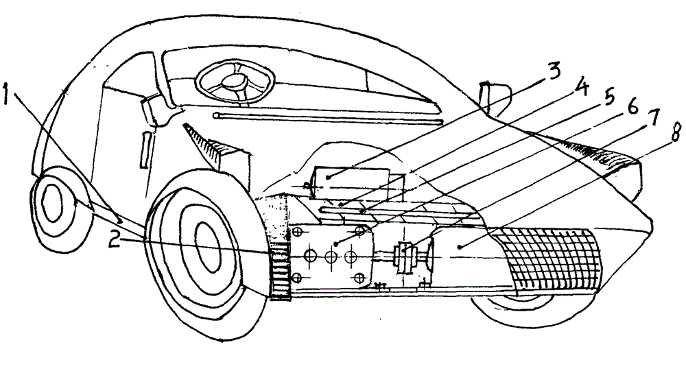 Innovative intelligently-controlled electromobile capable of self-producing and self-supplying electricity