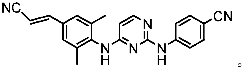 Synthetic method of rilpivirine intermediate