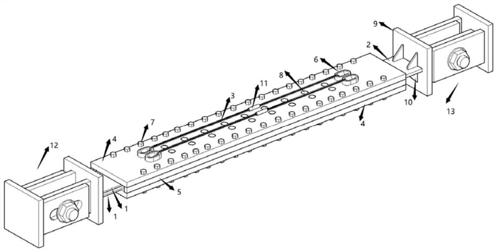 Graded energy consumption type self-resetting buckling-restrained restraint device based on annular SMA inhaul cables and manufacturing method