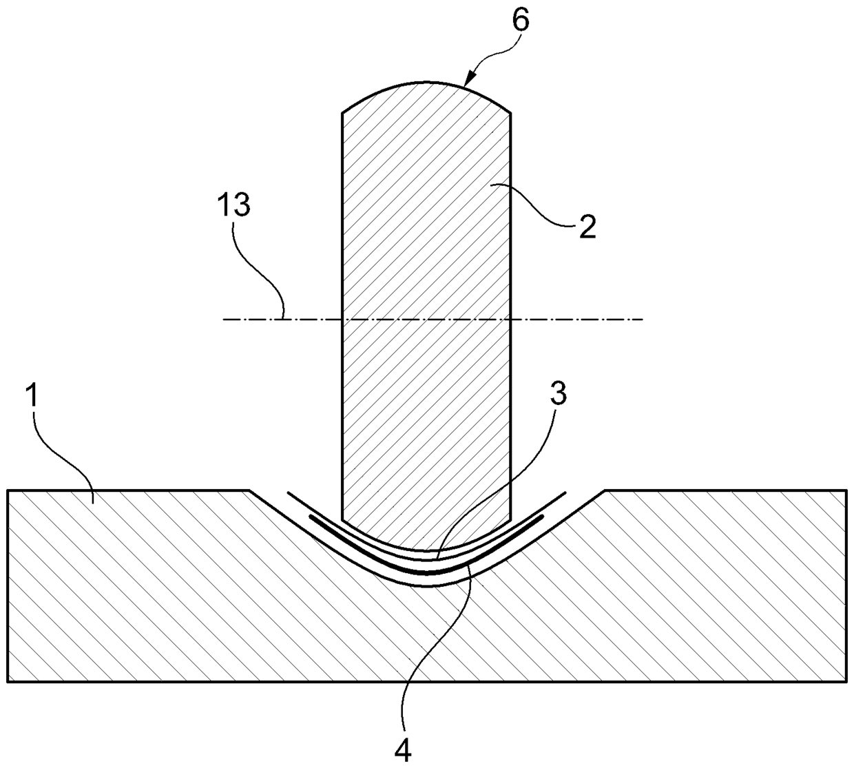 Hollow tube forming method in tobacco-processing industry and forming device