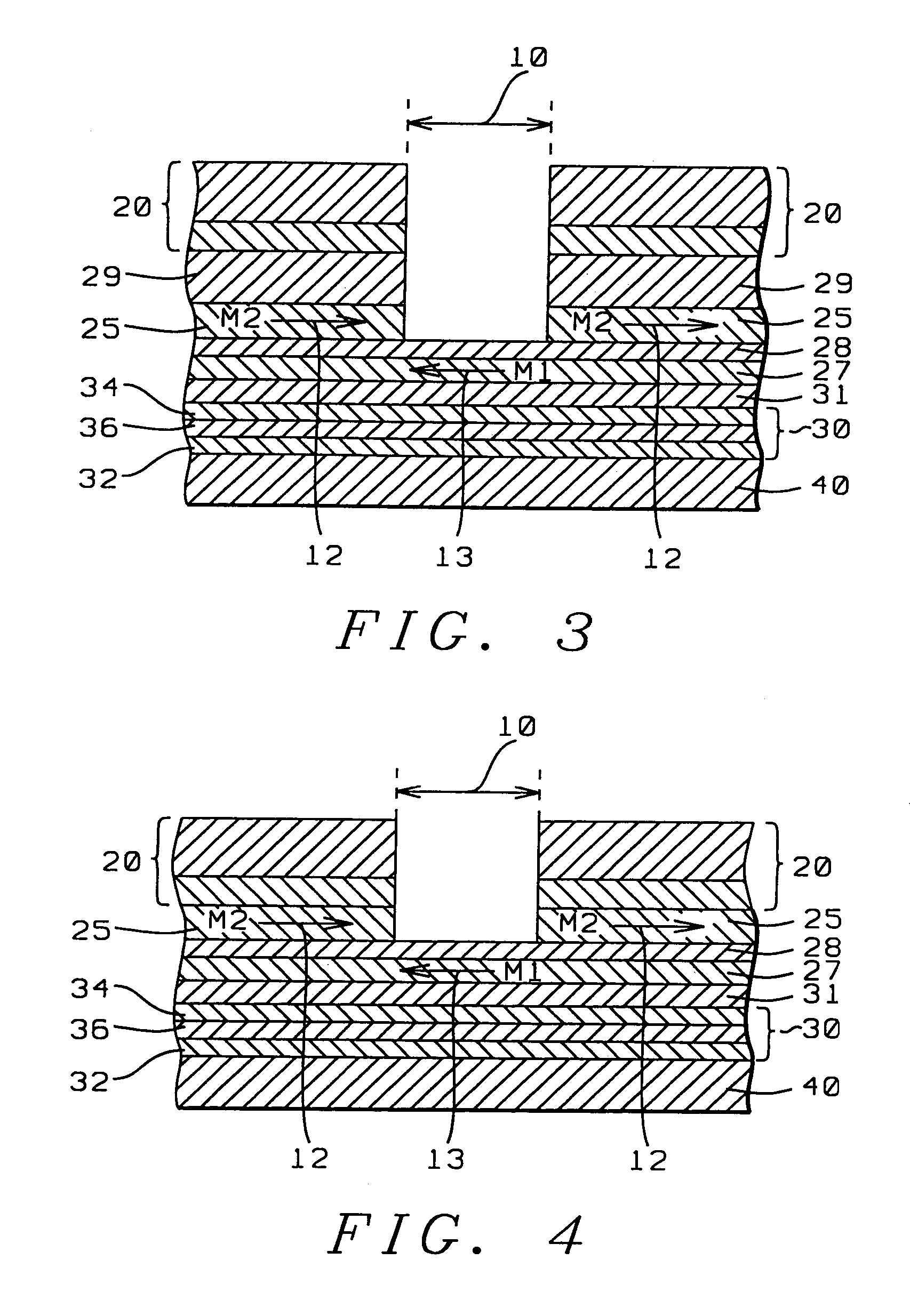 Synthetic pattern exchange configuration for side reading reduction