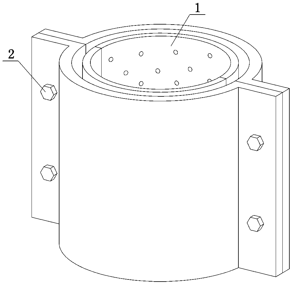Mold and method for preparing silt soil sample based on microbial grouting