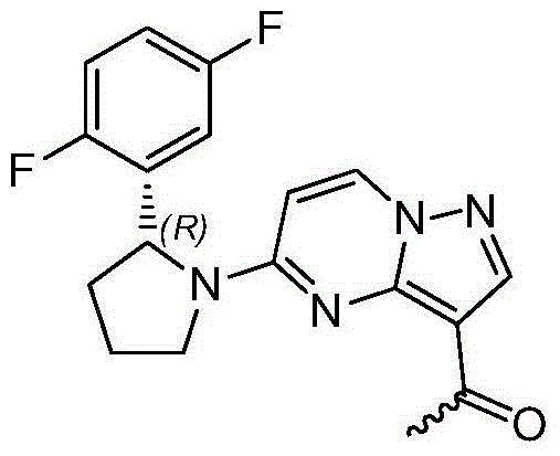 Method for preparing 2R-(2, 5-difluorophenyl) pyrrolidine hydrochloride
