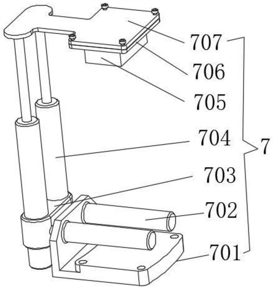 An automobile fender production strength detection device