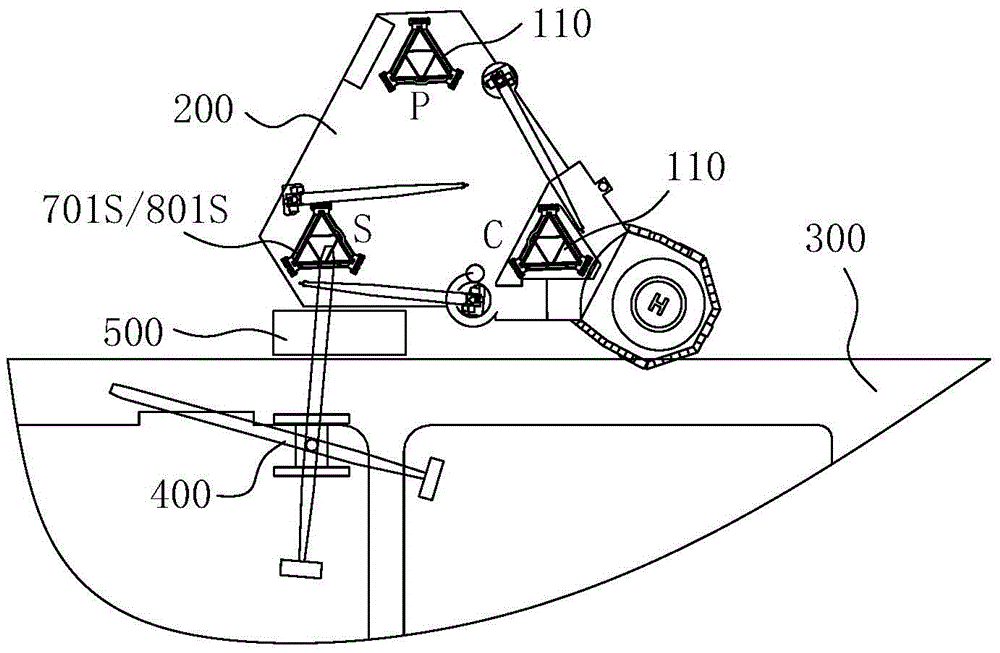 Method for folding self-lifting-type platform truss-type pile legs
