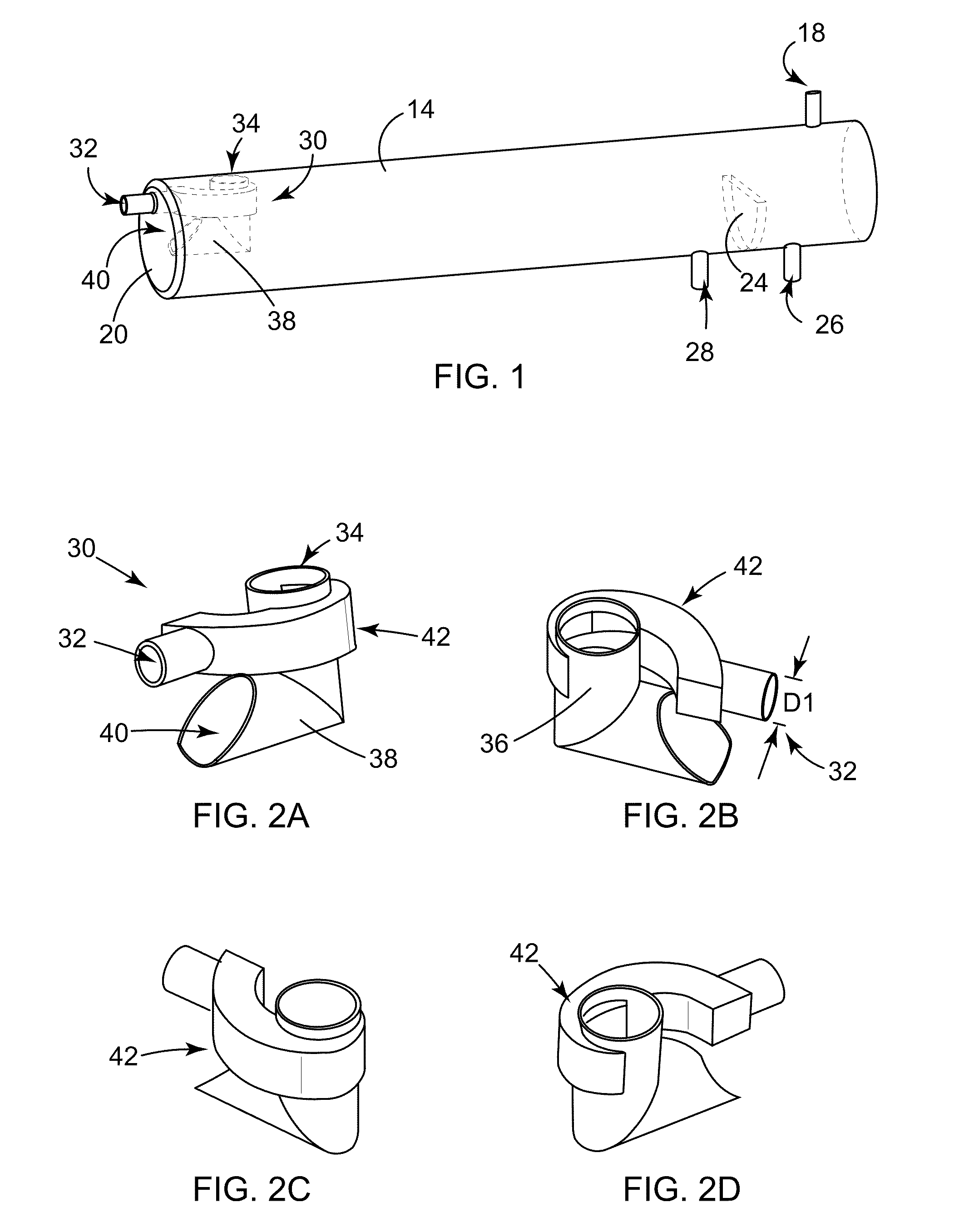 Apparatus for separation of gas-liquid mixtures and promoting coalescence of liquids